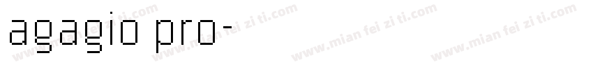 agagio pro字体转换